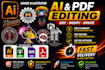 edit, modify or fix adobe illustrator ai, eps and PDF files