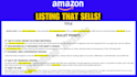 write amazon listing, highly converting SEO amazon product description
