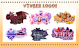 design vtuber logo kawaii cute and animated for streamer