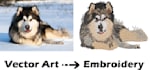 transform your images into stunning embroidery  design