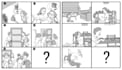 draw black and white cartoon, line and comic story board illustrations