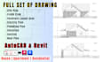 draw 2d floor plans in autocad and 3d revit models