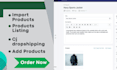 upload import or add product listing for ecommerce and shopify store