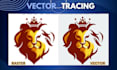 perfectly trace logo or image in vector