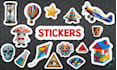 create 20, high quality, custom and vector stickers design