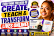 create online course content, coaching program workbook design and slides