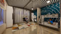 3d design children bedroom and rendering