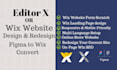 design wix studio and editor x website or figma to wix