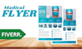 design professional medical  business flyer