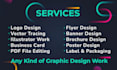 use adobe illustrator and adobe photoshop for custom graphic designing