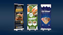 design roll up, rectangle banners, and signs board