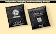 design custom poly mailer, shipping bag, frosted zipper bag