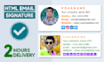design customize and clickable html email signature