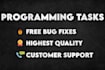 code your csharp, cpp, python and javascript projects