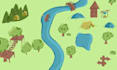 draw wonderful vector map illustration made for you