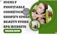 design cosmetic store cosmetics website beauty website beauty store spa website