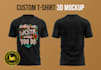create mockup realistic 3d apparel t shirt mock up