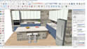 design kitchen and bathroom cabinets in mozaik and sketchup
