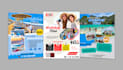 design tour, travel and trip flyers