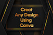 create any design using canva pro