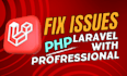 do backend laravel php HTML CSS fix, optimization