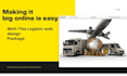 design a logistics trucking and dispatch company website