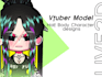 draw professional gacha live2d vtuber model