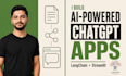 build chatgpt apps ai models or web apps with langchain and streamlit