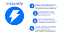 setup cold email marketing and email warmup in instantly ai