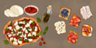 do custom digital food illustrations for menus and branding