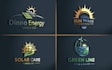 do eco energy, electrical , power and solar panel logo