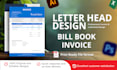 do professional invoice, xero template, letterhead design