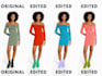 do color changes or material adjustments for your picture
