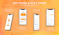 elegant app screenshots for play store or app store design