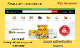 develop react website and ecommerce website with cms