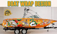 create high level boat wrap design in 24 hours