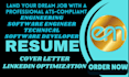write a professional engineering, software engineering, and construction resume