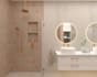 do bathroom interior design in 3d and render
