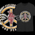 design a t shirt illustration with a skull theme