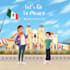 do bright modern colorful children book illustrations