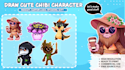 draw cute cartoon characters, mascots, and fanart