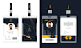 design corporate id card, custom lanyard, and employee badge