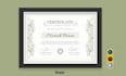 design professional certificates, diplomas, or awards
