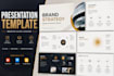 design powerpoint template, google slides and master slide