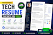 create professional tech resume