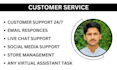do customer service, virtual assistant and chat support work