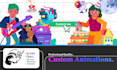 create kurzgesagt style custom 2d animated explainer video
