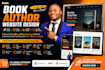 design book author website to sell books, ebook website, ebook landing page
