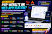 do website development in PHP laravel and codeigniter