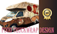 design stylish food truck wrap,